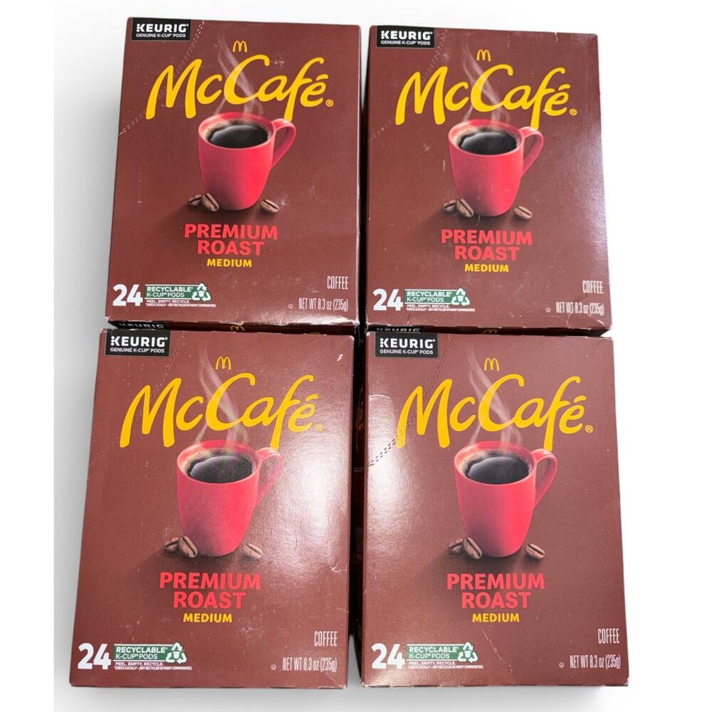 4x McCafe Premium Roast Keurig K-Cup Coffee Pods - Medium Roast - 96 Total Pods